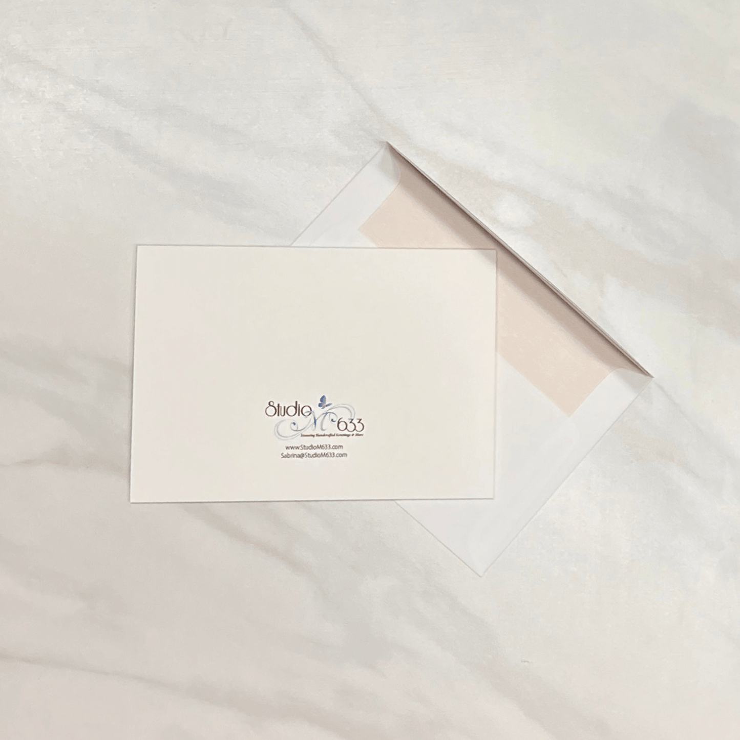 A7 Embroidered Dragonfly Folded Note Card