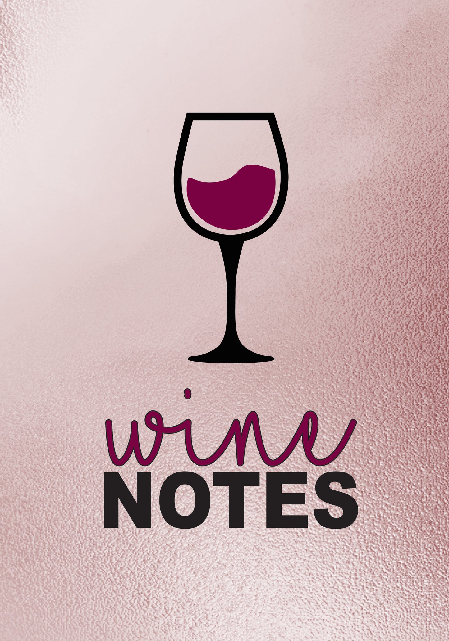 Journal, Wine Review Journal (Coil Binding) - Commercially Printed