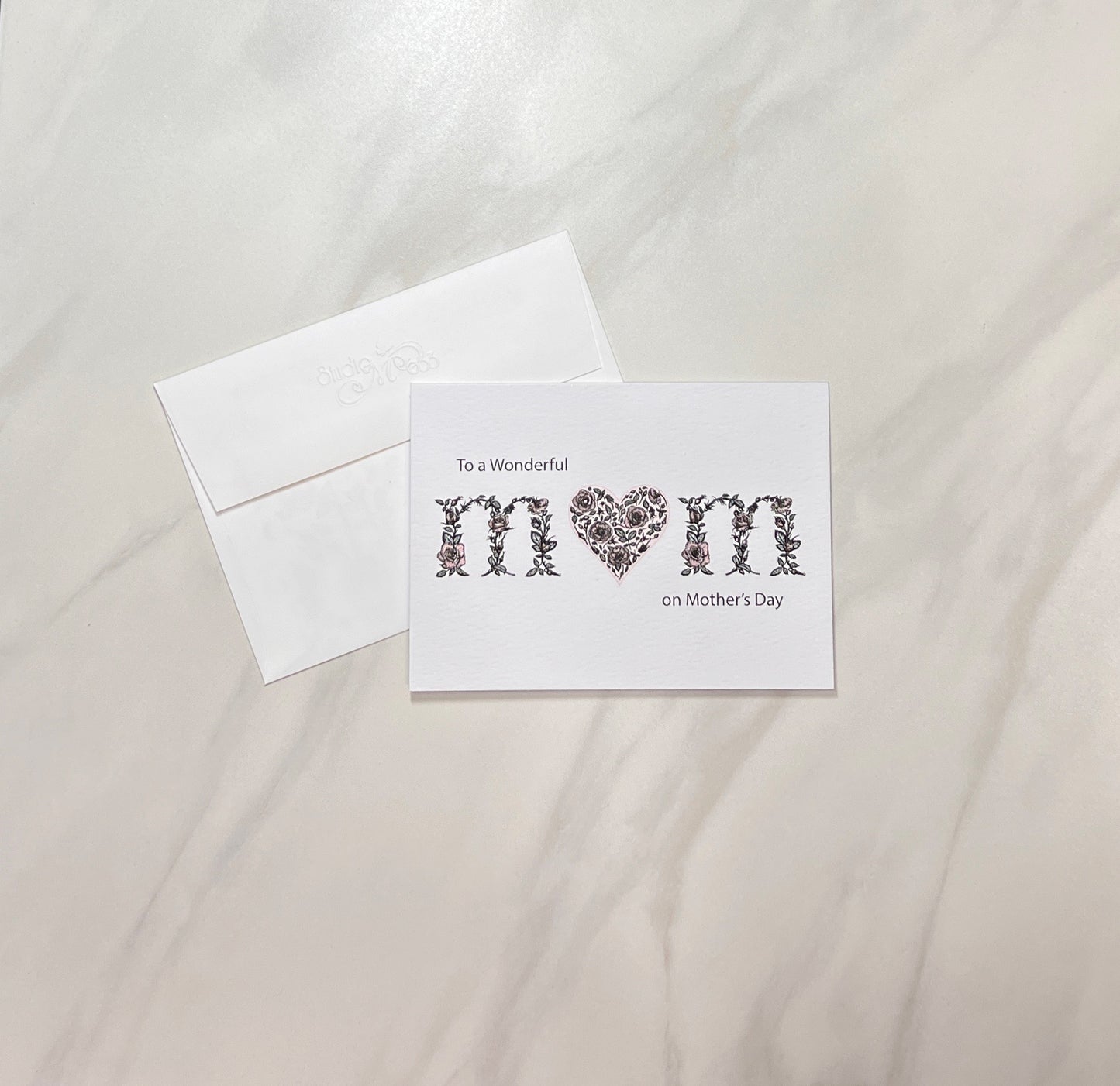 A6 To A Wonderful Mom Folded Note Card