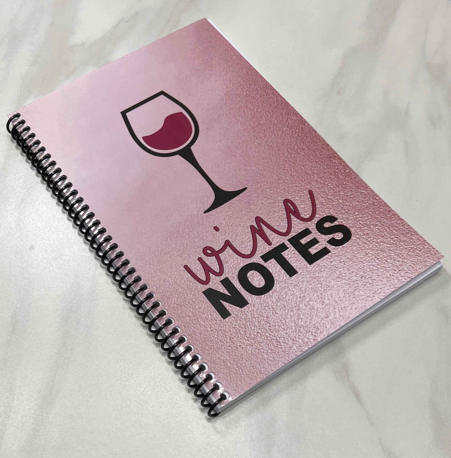 Journal, Wine Review Journal (Coil Binding) - Commercially Printed