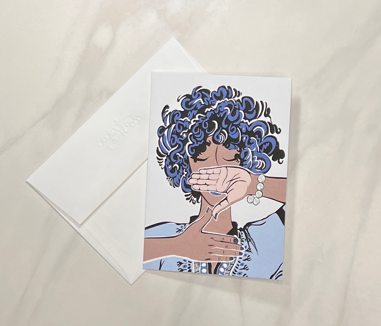 A7 "Z" Folded Note Card