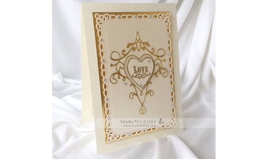 Cream & Gold Love Card