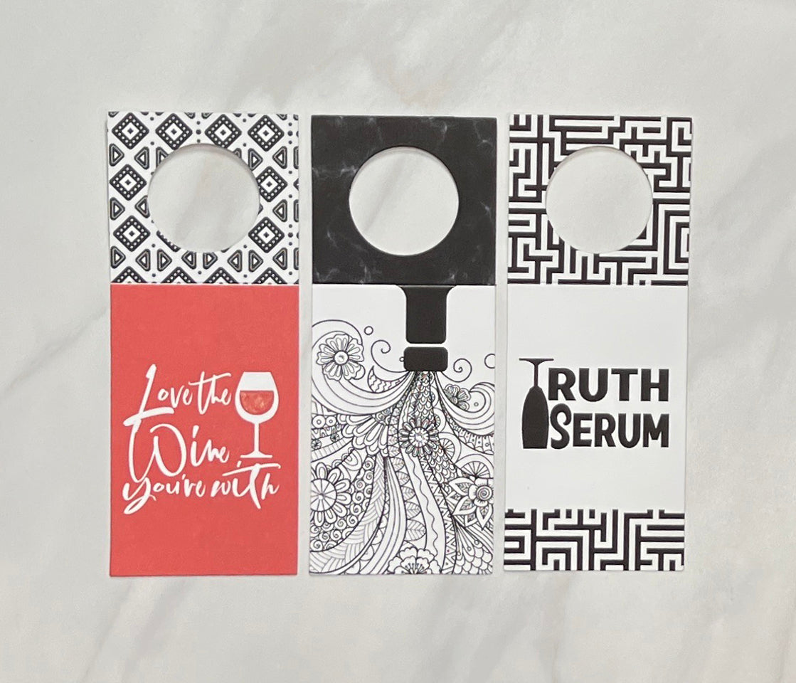 Wine Tags - Artsy, Set of 3
