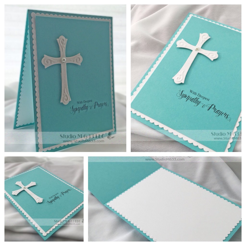 Sympathy Card with Cross StudioM633.com